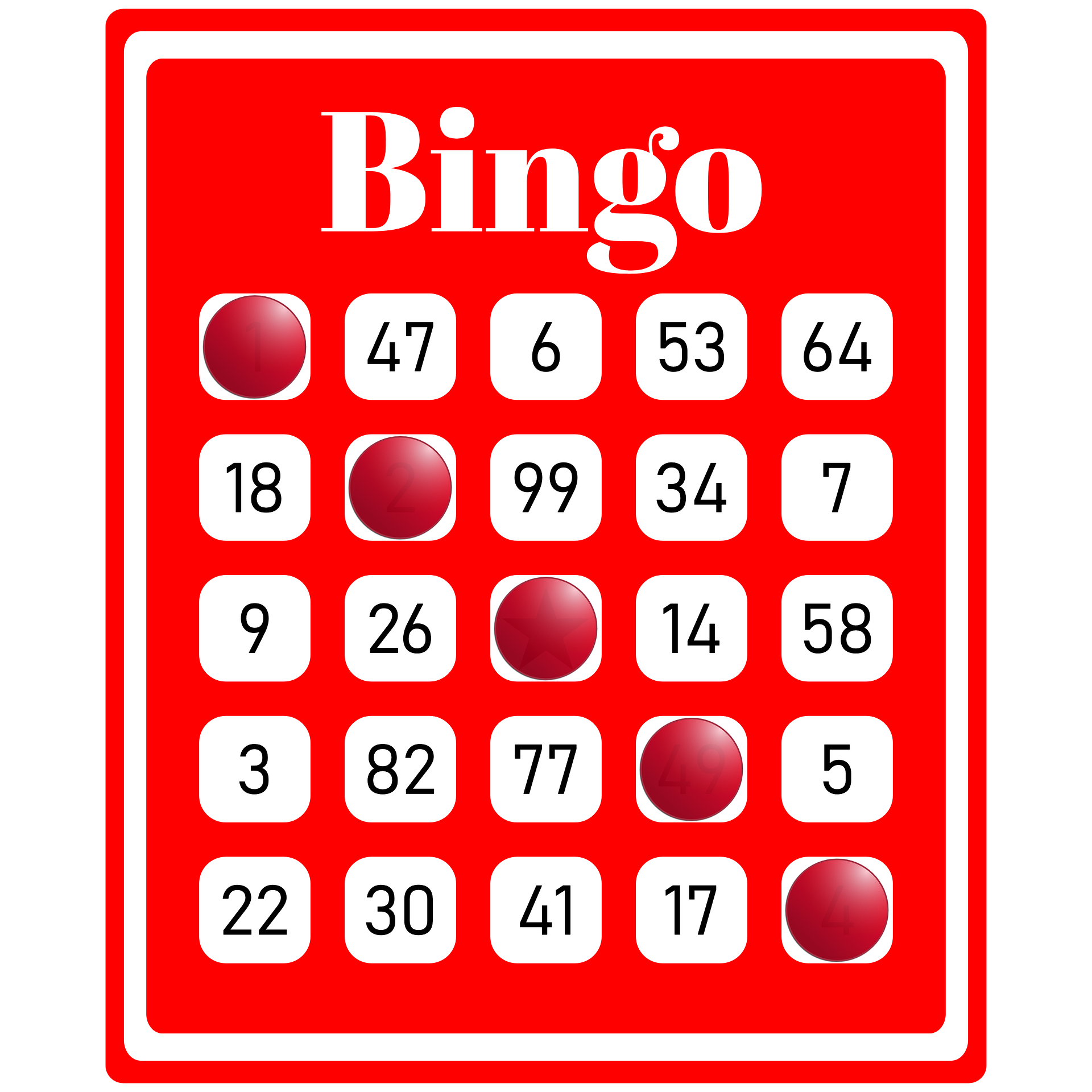 Jaar afsluiting met Bingo