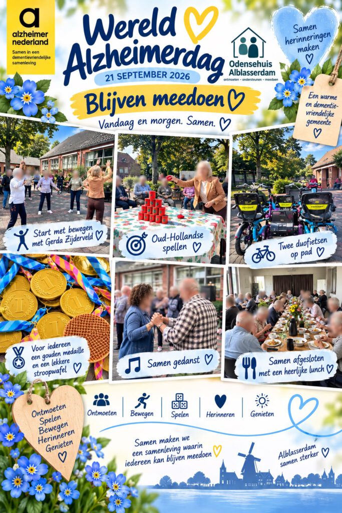 collage Wereld Alzheimerdag Odensehuis Alblasserdam